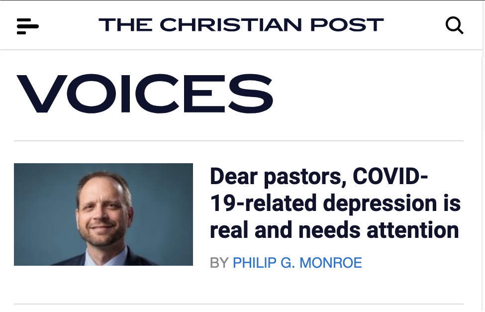 Open Letter to Pastors about Mental Health and COVID-19